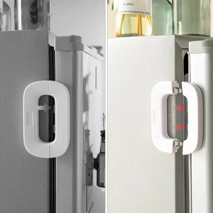 Child Safety Refrigerator Lock | Self-Adhesive Freezer Lock for Toddler and Kids